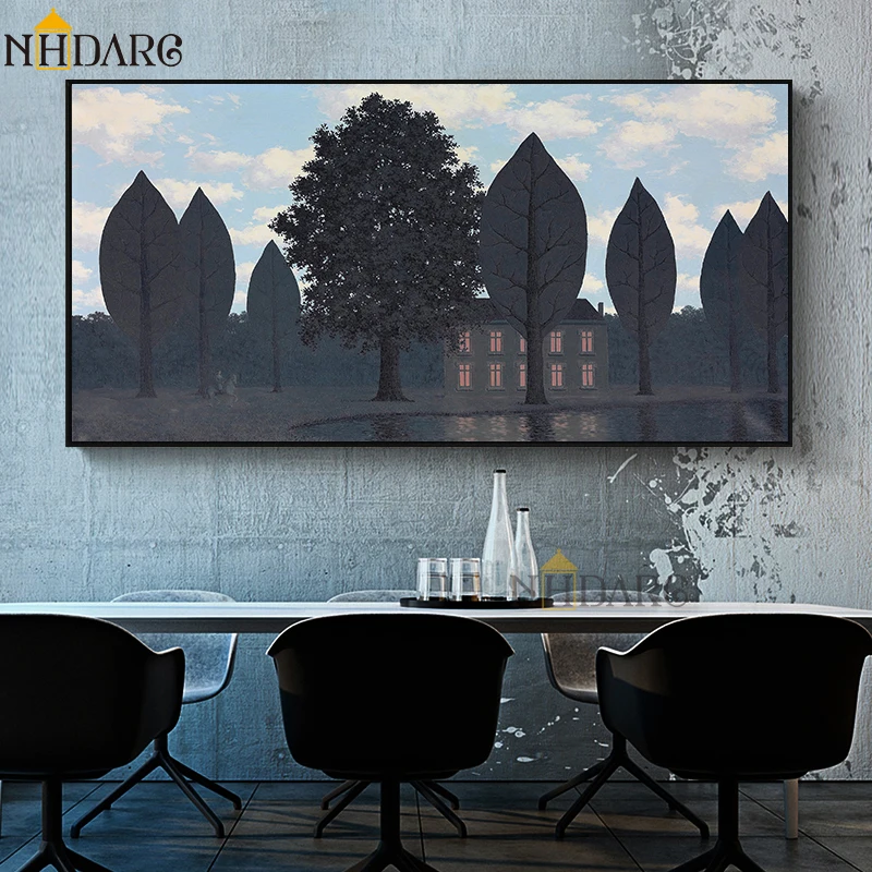 Картина маслом на холсте с рисунком загадочного художника маритта для гостиной