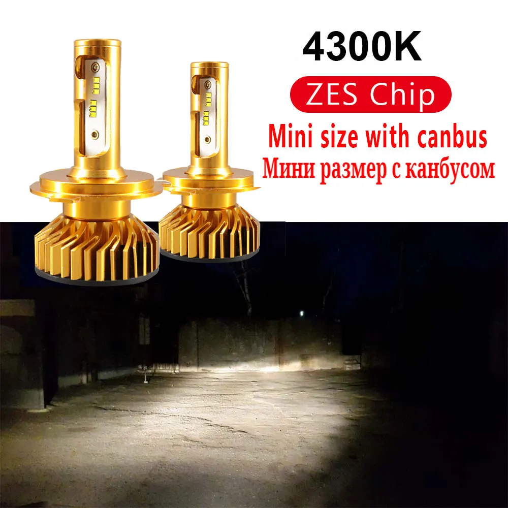 4300K With Canbus PANDUK H7 светодиодный H4 головной светильник лампочки Canbus H11 H8 H1 HB3 9005 9006 светодиодный HB3 автомобильный светильник зэс 12000LM 60W 4300K 5000K 6000K 8000K 12V - Испускаемый цвет: 4300K With Canbus