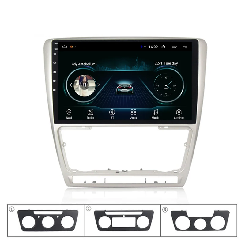 Excellent car multimedia player radio Bluetooth Steering Wheel GPS free map for Skoda Octavia Android | Автомобили и мотоциклы