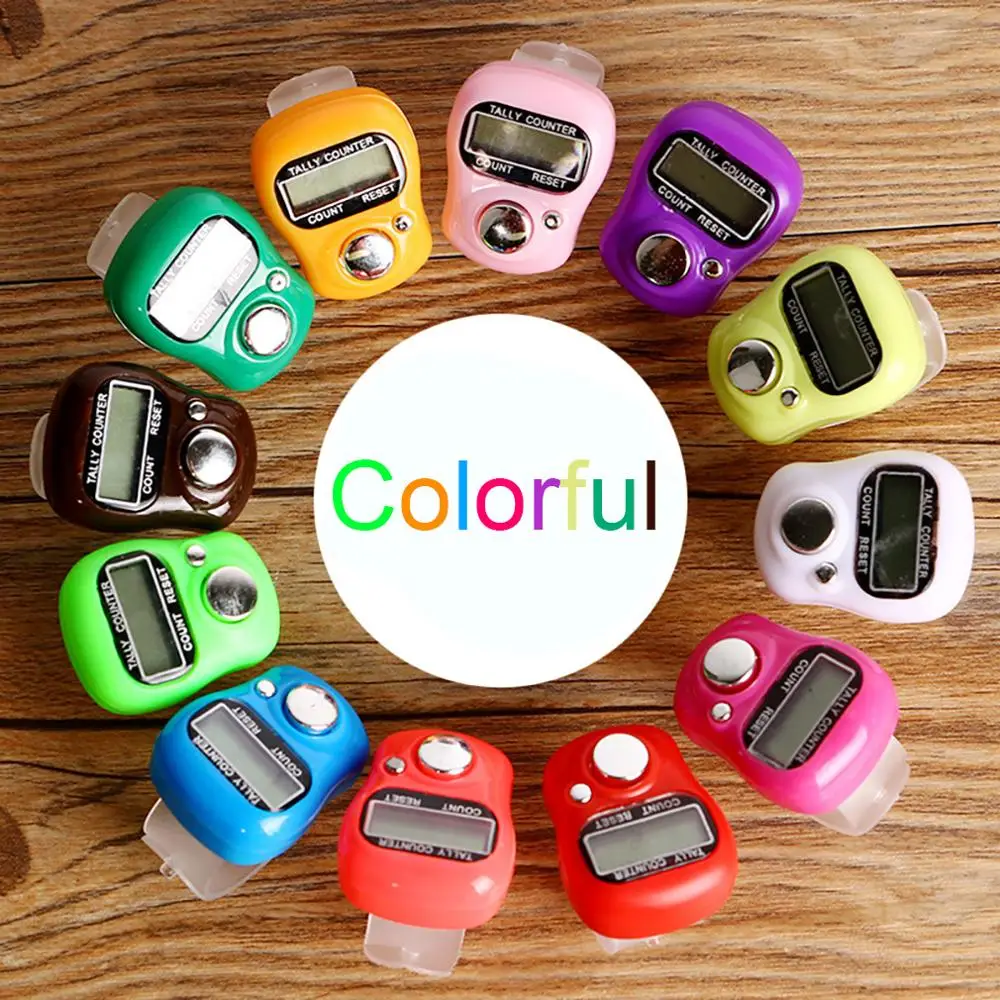 Мини 5 разрядный ЖК дисплей электронные цифровые часы для игры в гольф Finger ручной