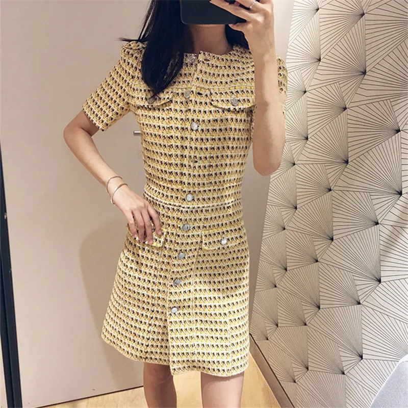 

Maje autumn and winter dress 2020 new femininity Goddess Dress Small fragrance skirt super fairy Woven Dress