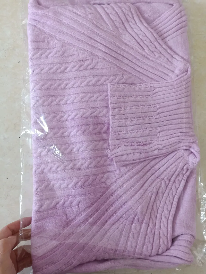 pink Fdfklak, утолщенный теплый свитер, для женщин, средней длины, водолазка, свитер, Осень-зима, женские свитера, пуловер, для девушек, пуловер, топ, S-3XL - Цвет: pink