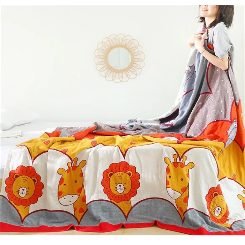 للبيع 150x200 سنتيمتر 200x230 سنتيمتر الصيف بطانية مكيف الهواء غرفة الكبار قيلولة الشاش القطن النوم بطانية المفرش