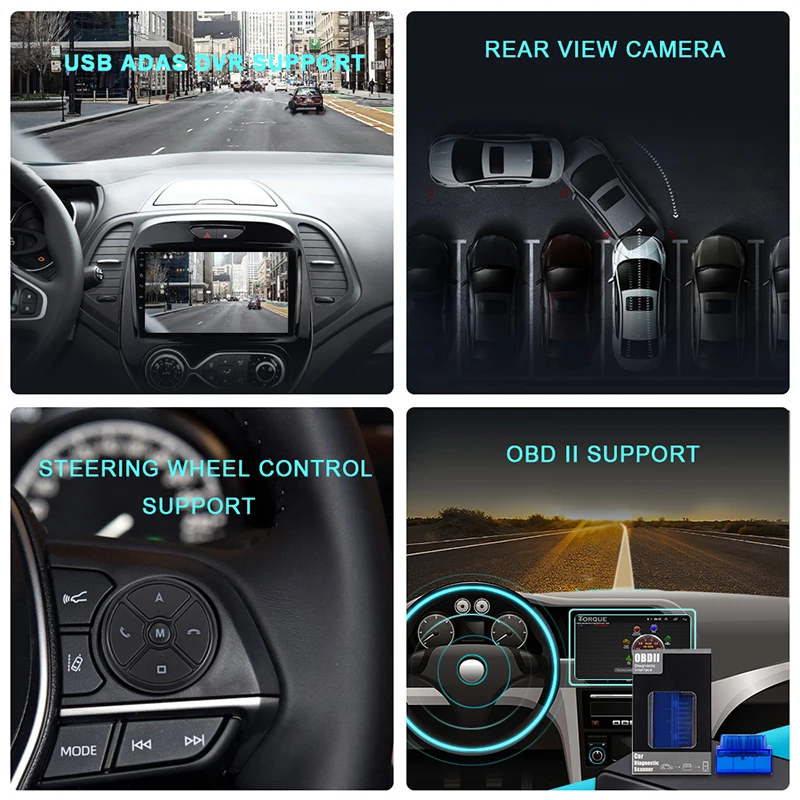 EKIY IPS Android 9 0 NO 2 DIN 1 + 16G Автомагнитола стерео Мультимедийный DVD для Ford Fiesta 2009-2017 WIFI GPS