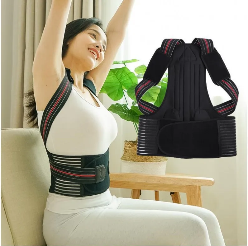 

B099 Posture Corrector Device Comfortable Back Support Braces Shoulders Chest Belt for men women