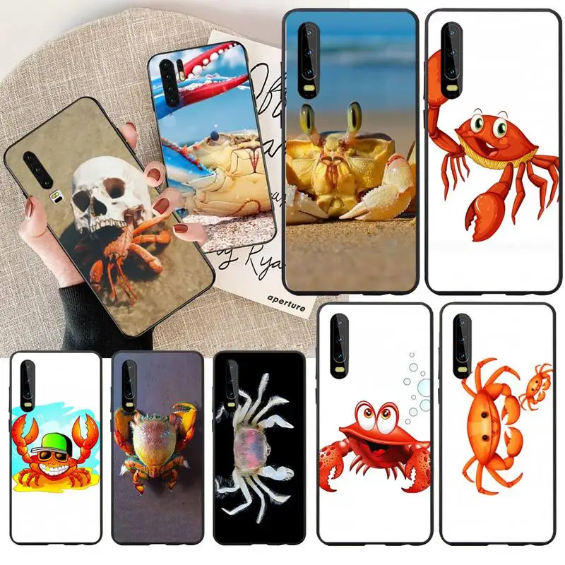 Чехол для телефона PENGHUWAN с милым крабом Huawei P30 P20 Mate 20 Pro Lite Smart Y9 prime 2019 | Мобильные
