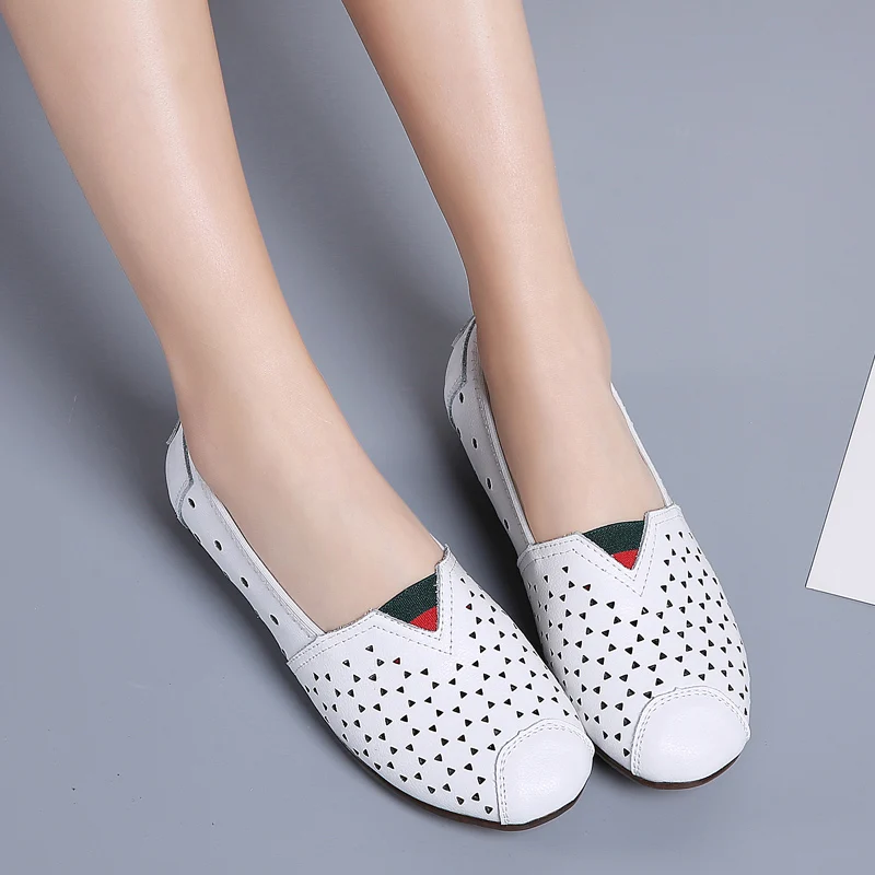 Новинка 2020 удобные женские балетки Повседневные слипоны офисные лоферы кожаные