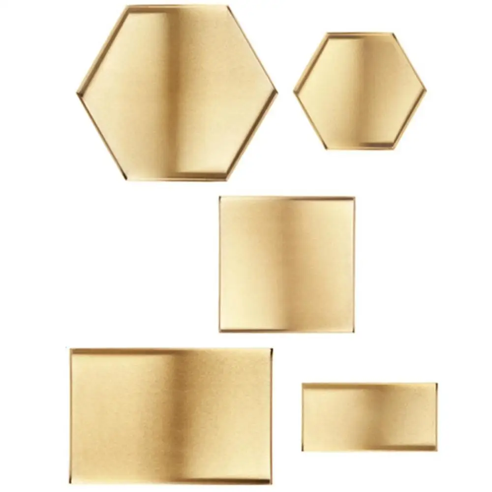 Металлический лоток для хранения в скандинавском стиле с геометрическим