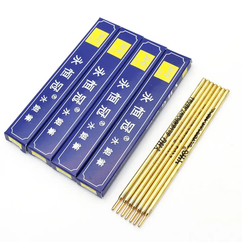 Металлическая трубка серебряные стержни кожаная ручка чернильные маркеры для