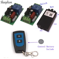 sleeplion 110v 10a 1ch remote control led light fan switch 110v waterproof remote control transmitter receiver module 315433mhz