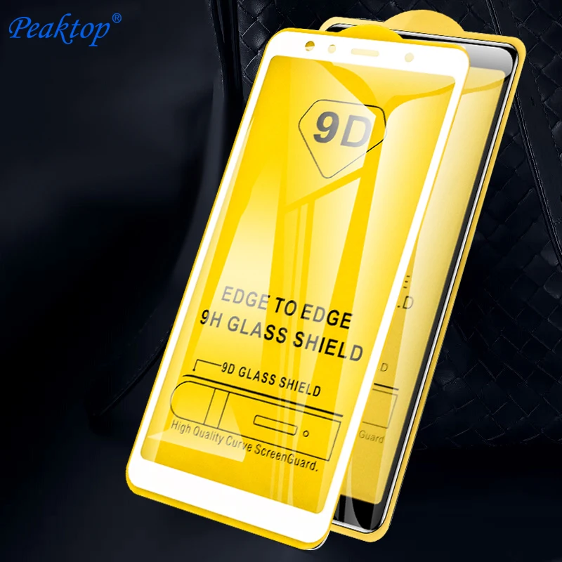 Защитное стекло 9D для Samsung A8 2018 закаленное армированное Galaxy Plus J6 A 8 защита