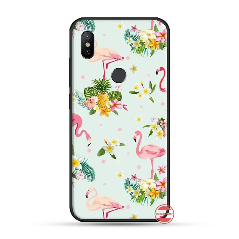 

Flamingo pattern aesthetic high quality Phone Case For Xiaomi Redmi 4x 5 plus 6A 7 7A 8 10 mi8 8lite 9 note 4 5 6 7 8 pro