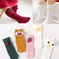 5 pairslot baby girls knee knee socks summer autumn cotton socks solid candy color kids toddler short socks for children