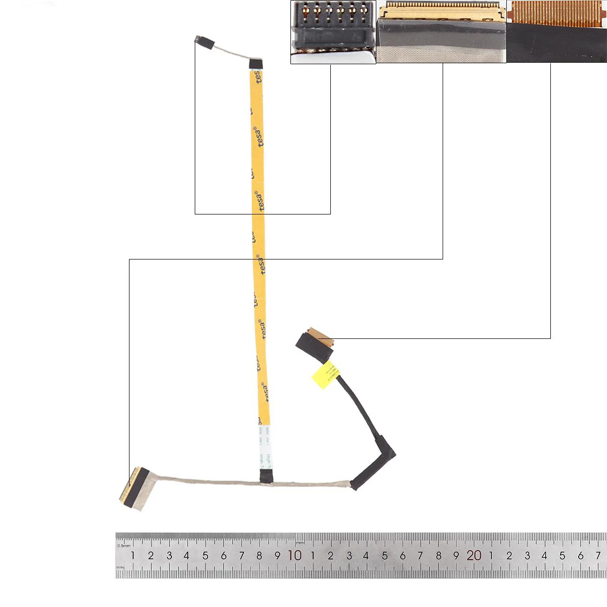 

New LCD LED Video Flex Cable For HP 15S-DR gpt52 LA-K201P 40pin DC02C00QK00