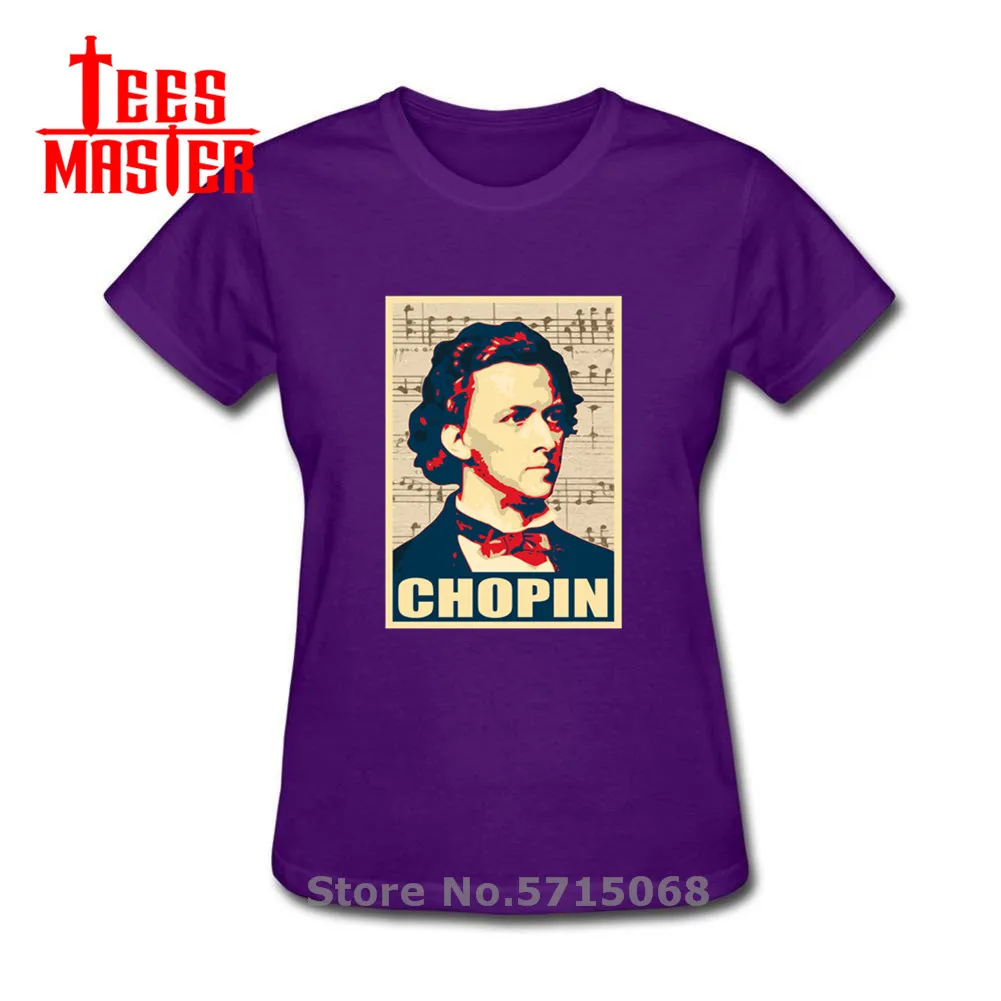Народного творчества Шопена композитор плакат футболки пианино Футболка