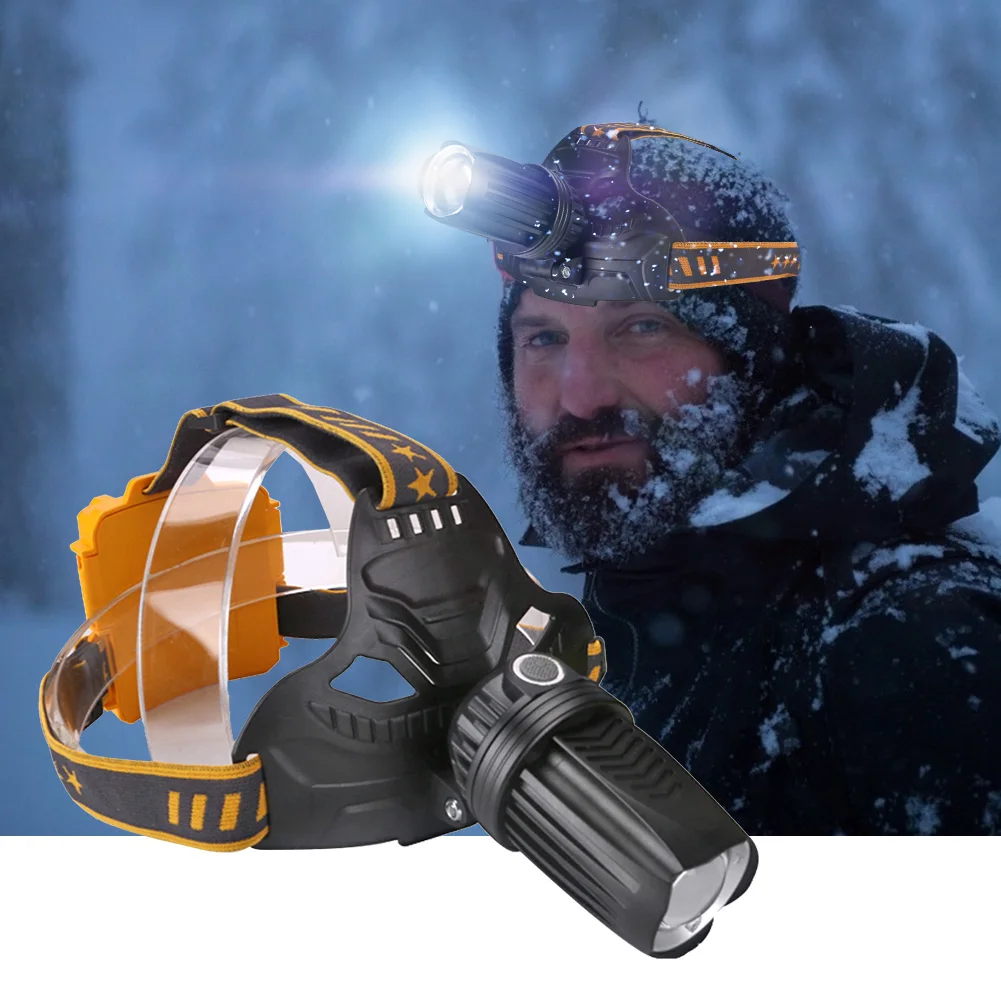 

Zoomable LED Headlight Outdoor Fishing Camping Hiking USB Rechargeable Lantern Emergency Head Lamp light