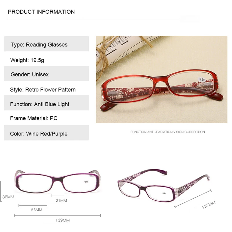 Пресбиопические очки Ahora для женщин ретро аксессуары чтения с гравировкой в