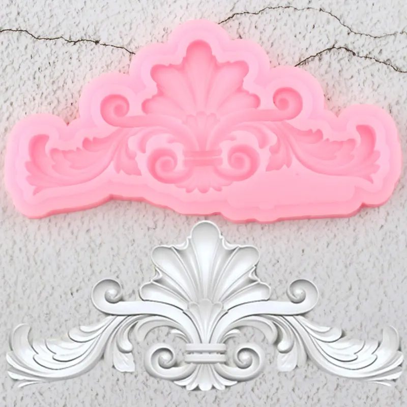 DIY Scroll Relief Cake Border Silicone Molds Cupcake Topper Fondant Decorating Tools Candy Clay Chocolate Gumpaste Moulds | Дом и сад