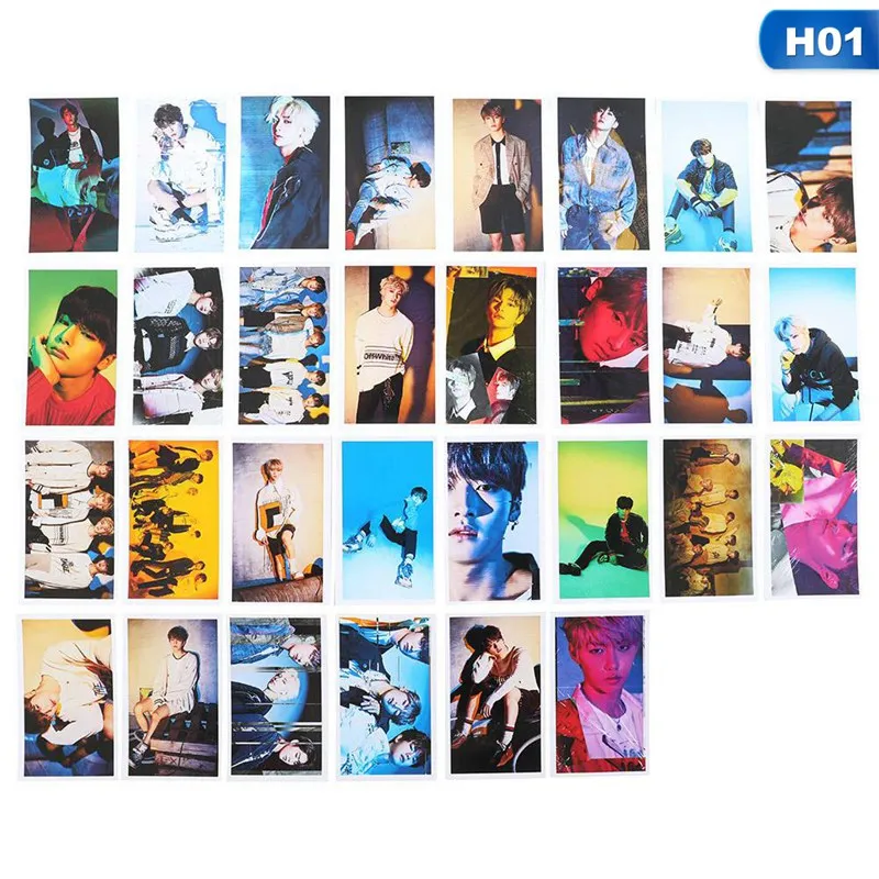 1 30 шт./компл. Новинка KIDS STRAY KIDS Lomo карты самодельные бумажные фото карты для фанатов коллекция подарок - Цвет: 1