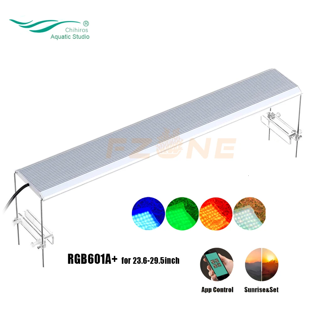 Chihiros RGB A Plus Serail App контроль светодиодный Aqaurium RGB светодиодный светильник с 3 тусклыми каналами стиль ada для аквариумных растений светодиодный светильник - Цвет: RGB A60Plus