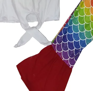 Новинка 2019 праздничная одежда дизайнерский комплект из цветной рыбьей чешуи для