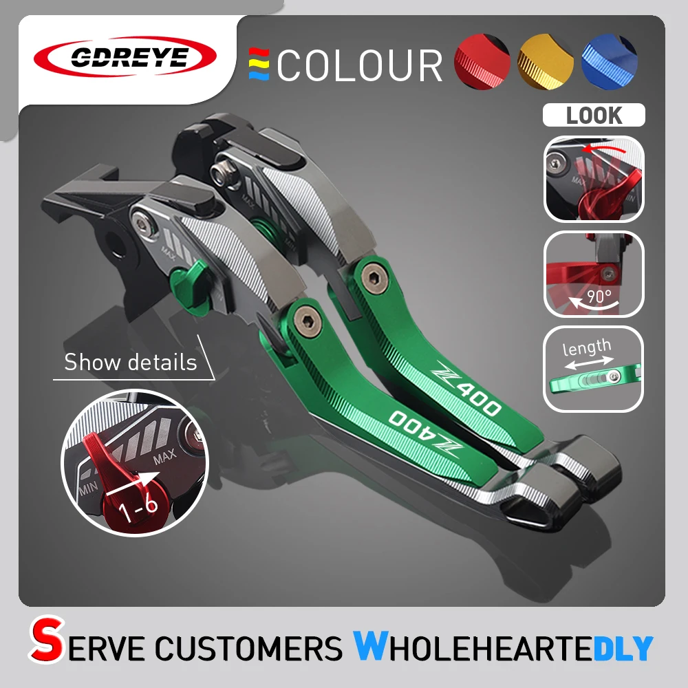 

For KAWASAKI Z400 Z 400 2018 2019 Motorcycle Accessories adjustable Brake Clutch Levers CNC 5D