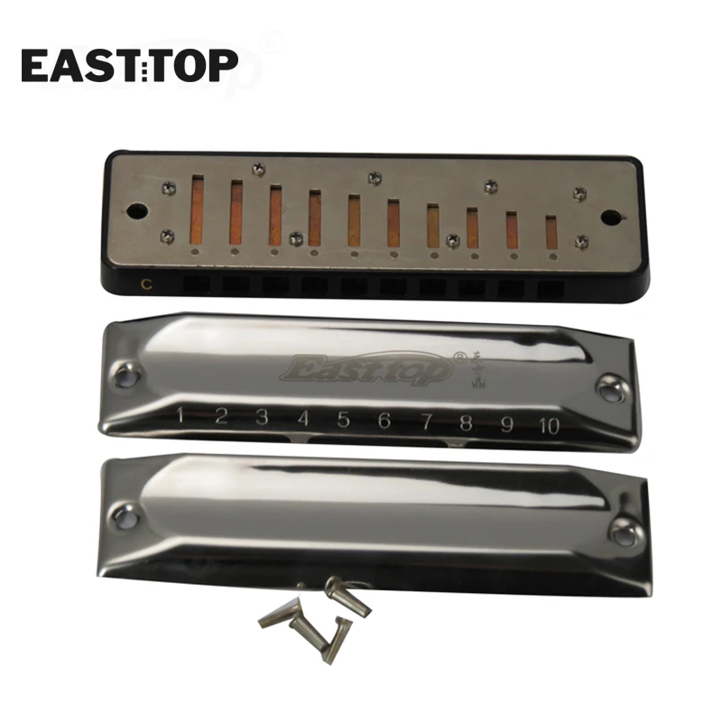 Губная гармоника EASTTOP Bluetooth 10 отверстий музыкальные инструменты хроматические