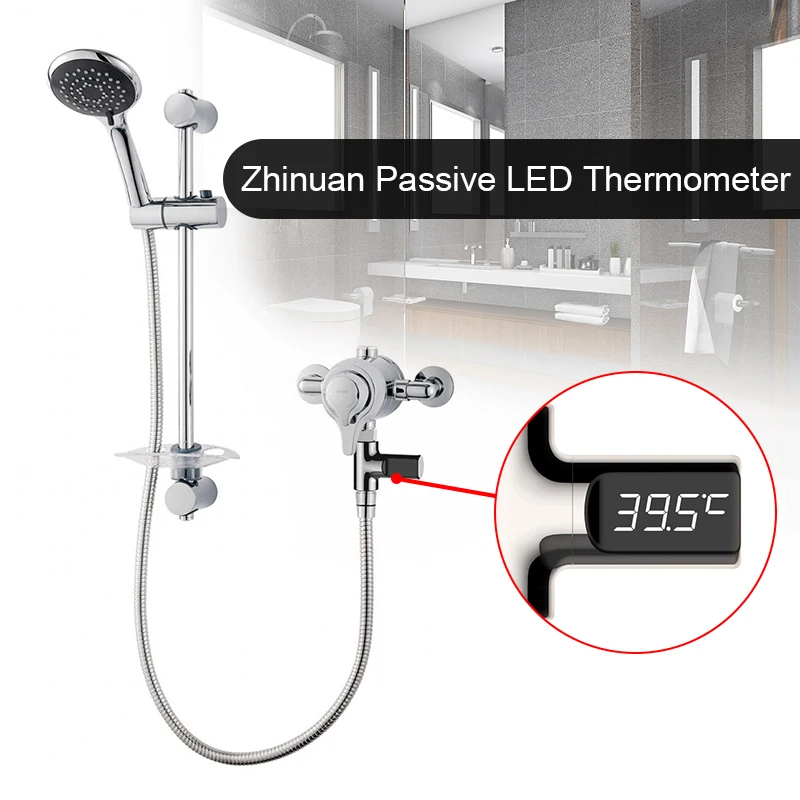

360 Degrees LED Display Home Water Temperature Meter For Baby Care Self-Generating Electricity Water Temperature Meter Monitor