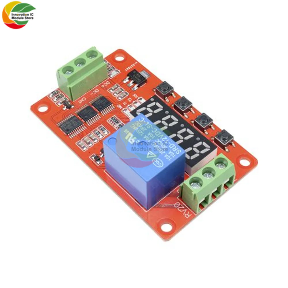 Реле времени 12 В постоянного тока светодиодный ное Цифровое реле с