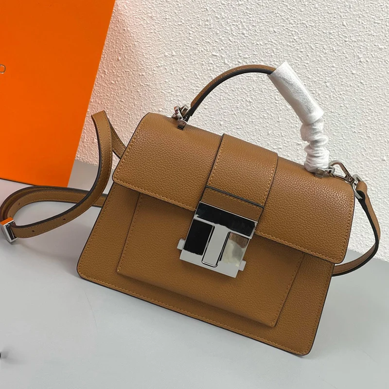 

Retro design large-capacity lychee grain leather handbag for ladies new fashion multifunctional single shoulder messenger bag