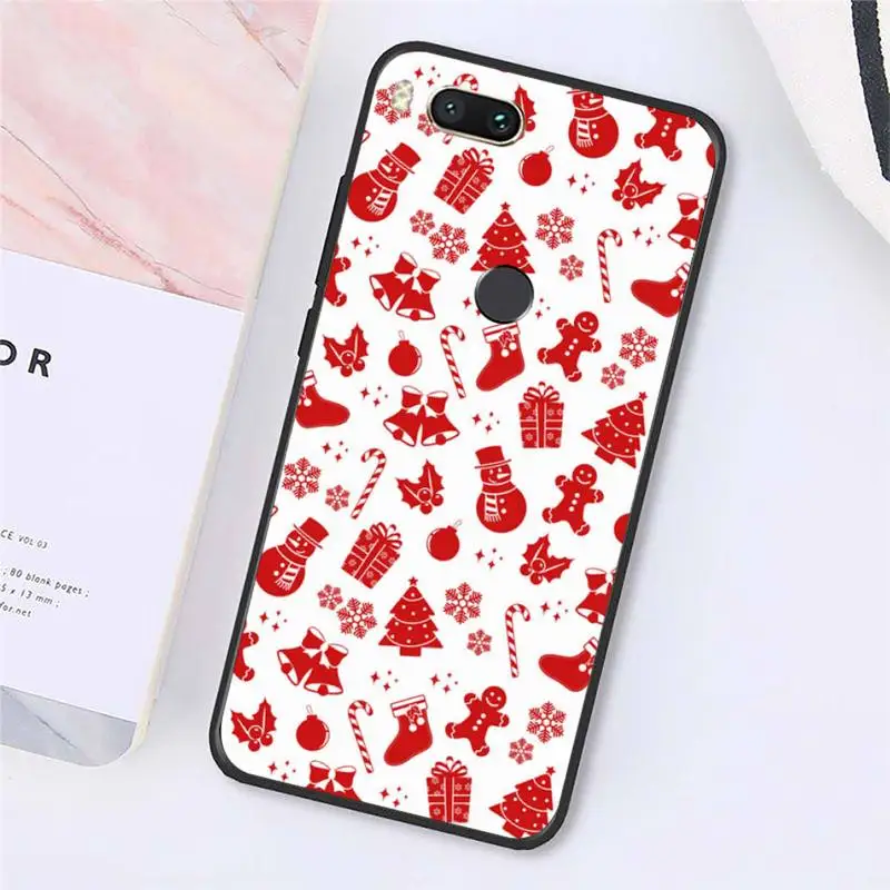 

Merry Christmas cartoon elk Biscuits Phone Case For Xiaomi Redmi note 7 8 9 t max3 s 10 pro lite cover funda coque shell