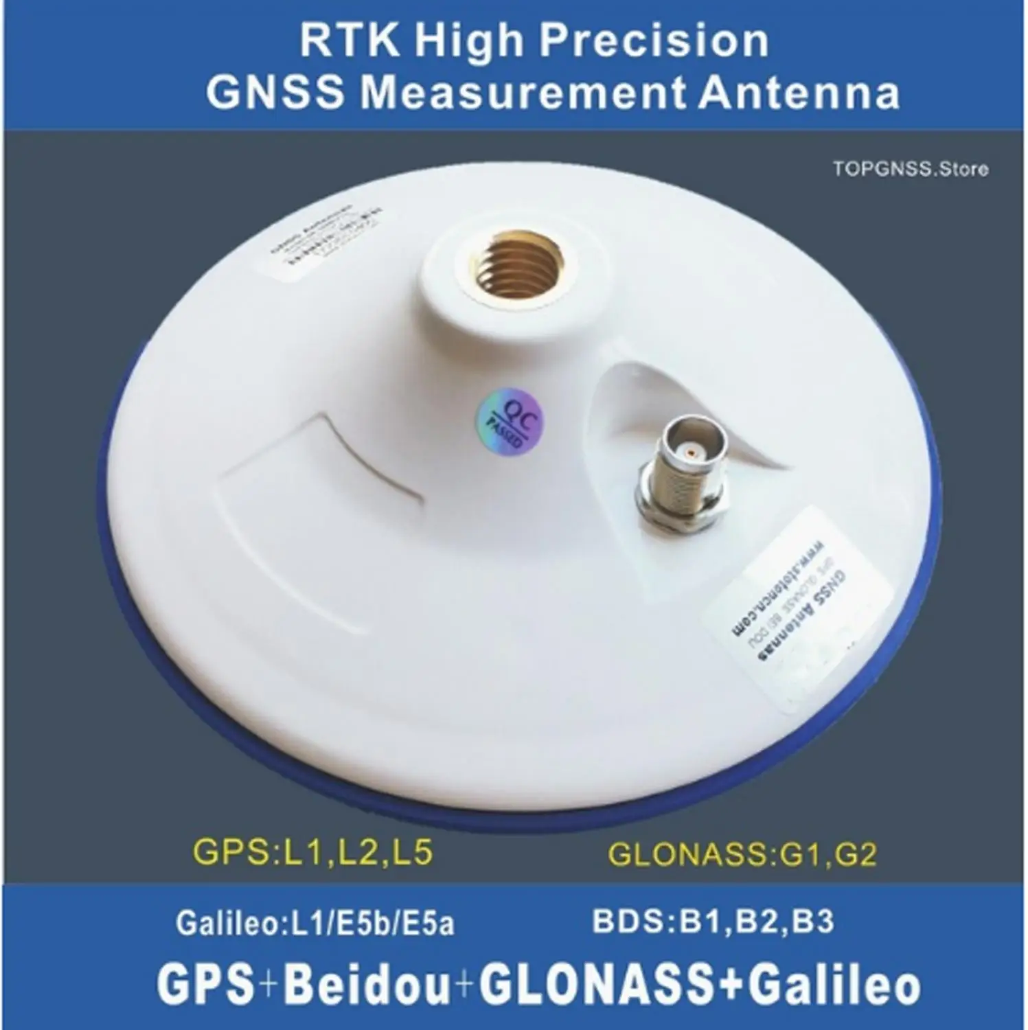 Matsutec HA-019 высокоточная RTK GNSS антенна ZED-F9P gps CORS Антенна TNC 3 3-18 V с высоким