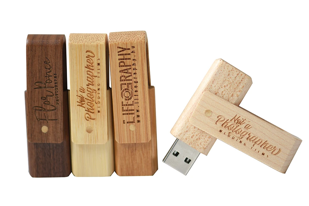 JASTER Горячая USB2.0 дерево вращения флэш-накопитель USB 4 ГБ 8 ГБ 16 ГБ 32 ГБ 64 ГБ флеш-накопитель Свадебная памятная U диск