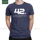 Мужская хлопковая футболка с коротким рукавом, с надписью The значение Of Life Is 42