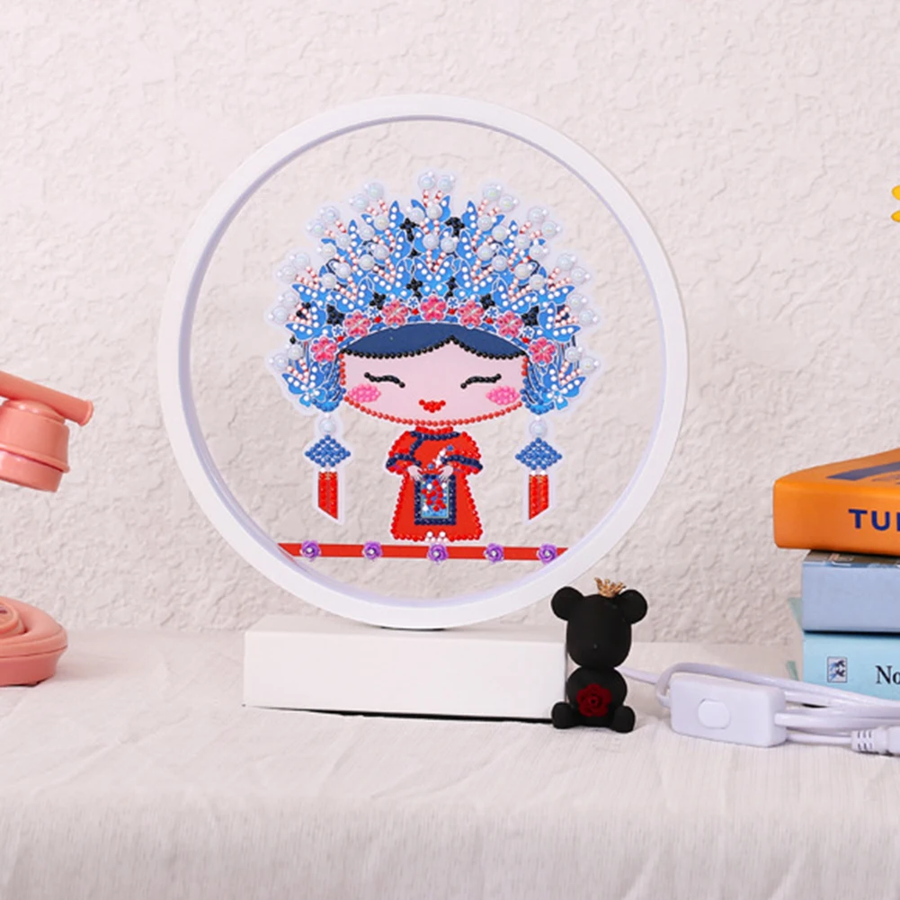 Цвет праздничный умный голосовой Управление настольные лампы DIY Алмазная