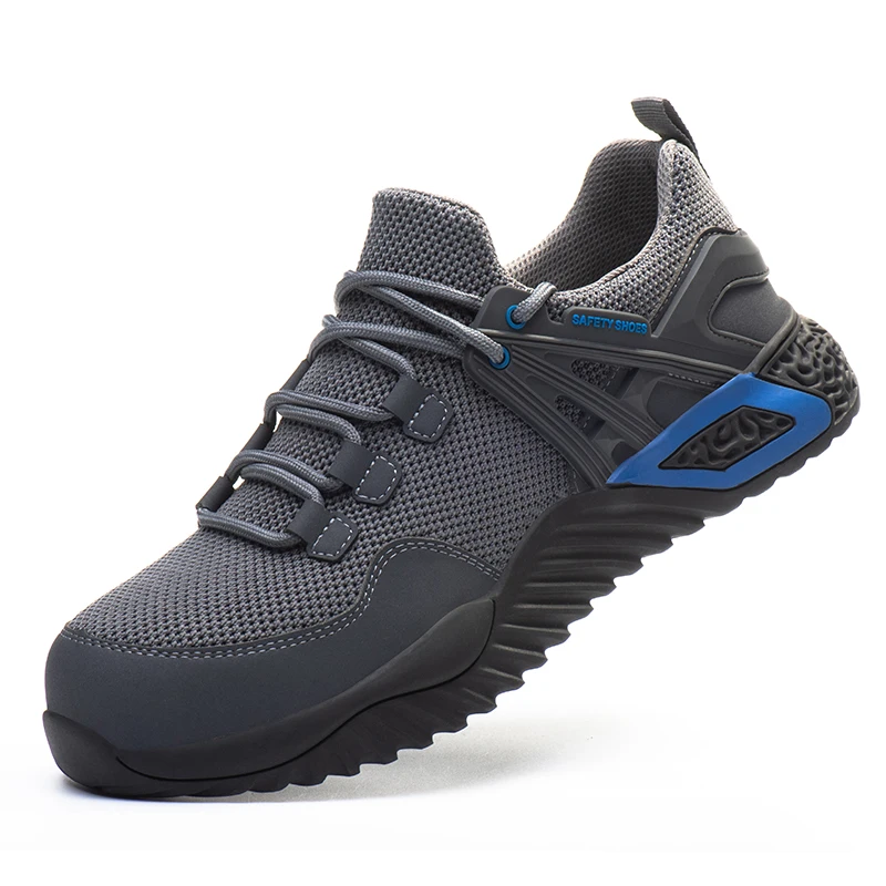 

Indestructible Ryder Shoes Men Work Shoes Steel Toe Air Work Anti-Puncture Safety Boots Anti-Slip Light Breathable Sneakers