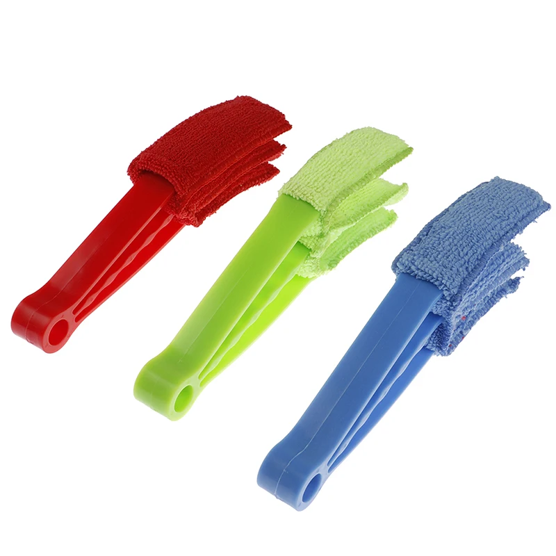 

1PCS Slat Venetian Triple Clean Brushes Duster Microfiber Cleaner Dust Blinds Home Clip Computer Keyboard Cleaning Tool