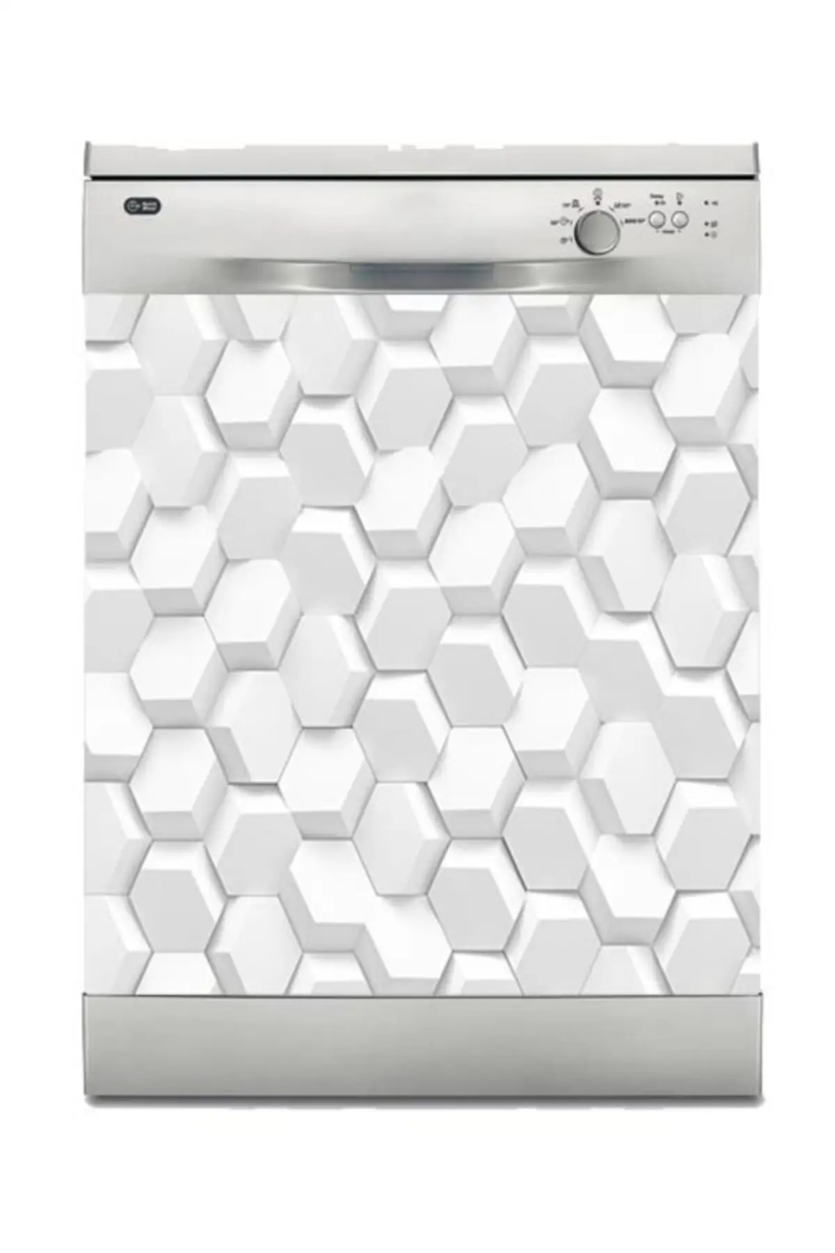 

Dish Machine Sticker Plated 3 Dimensional Hexagonal
