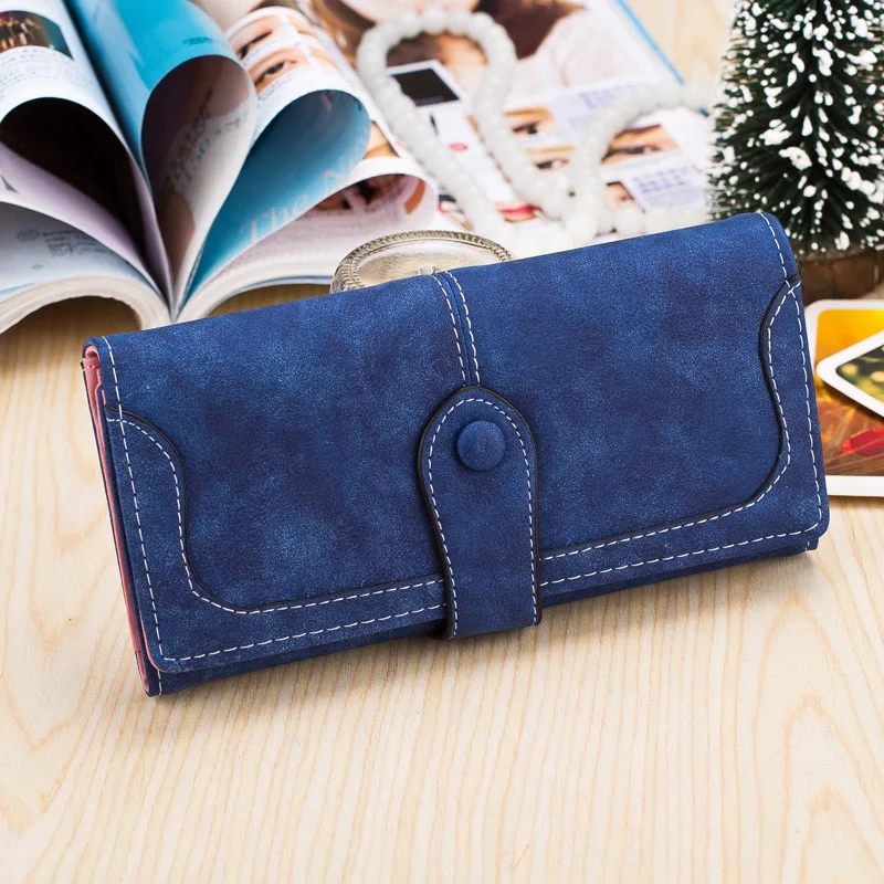 

Zciti Direct Sales Faux Suede Long Wallet Women Matte Leather Lady Purse High Quality Female Wallets Card Holder Clutch Carteras