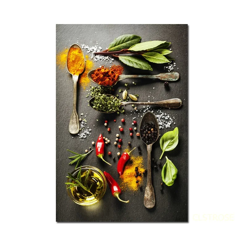 

Nordic Modern Style Delicious Fresh Ingredients Posters Art Canvas Pictures For Living Room bathroom Decor Painting Unframed