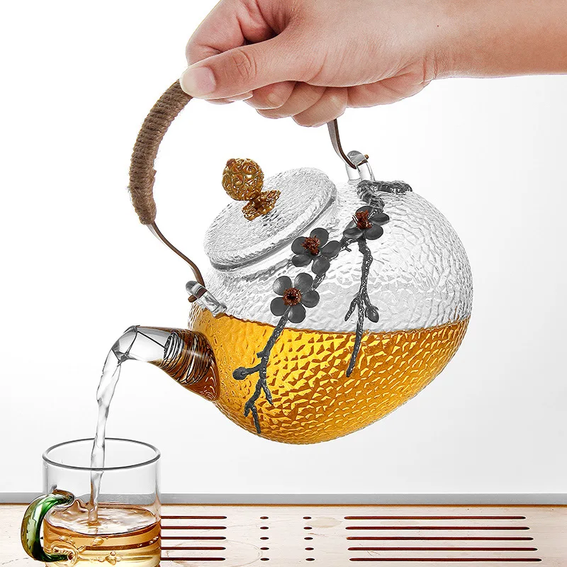 750/930 мл Творческий Бутик японский утолщенный термостойкий стеклянный чайник