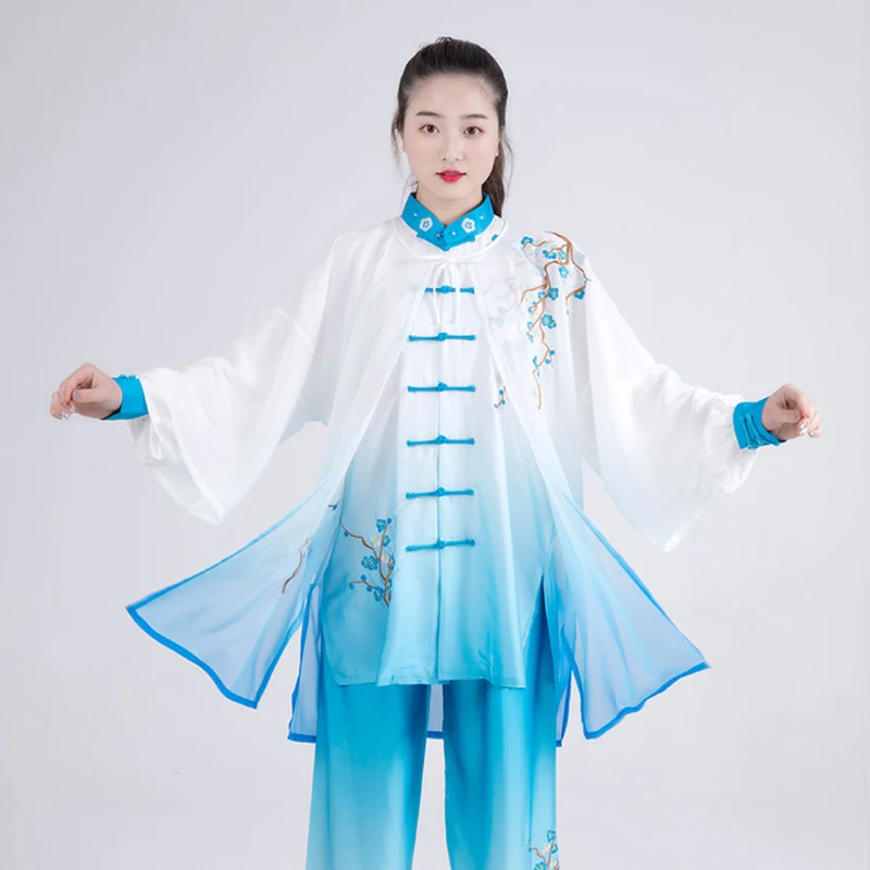 3 шт. китайская одежда Tai chi костюм для выступлений taiji wushu демонстрационная форма
