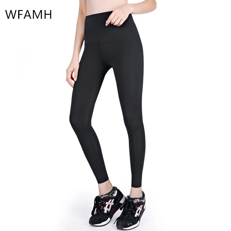 

Shaping Peach Buttocks Liquid Hip Lifting Yoga High Waist Slimming One-piece Nine-point Belly Pants Women Polyester Nylon Skinny