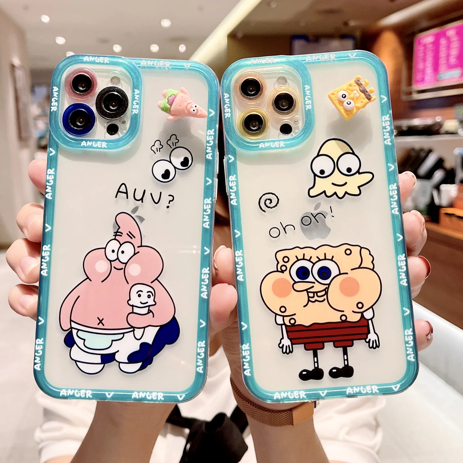 

Роскошный мультяшный прозрачный мягкий чехол для iPhone 12 Pro Max 11pro Max X Xs XR seven eight plus SE2 защитный чехол