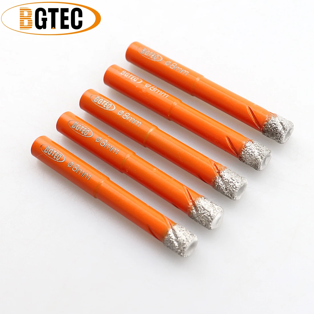 BGTEC 5 шт. Круглый хвостовик 6 мм сверла для сухого сверления алмазное Отверстие