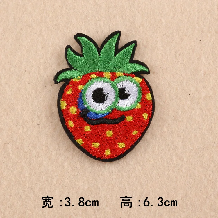 37 разные стили Мультяшные фрукты утюгом нашивки для детской одежды вышивка