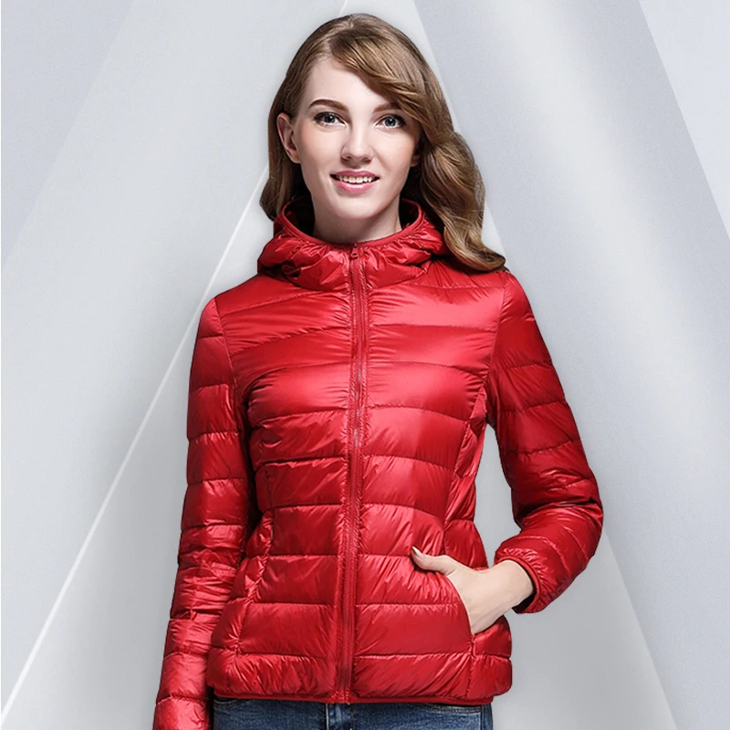 

Women Hooded Winter Jackets Parkas 2020 New Fashion Casual Autumn Women Candy-Colored Coats Long Sleeve Outerwears