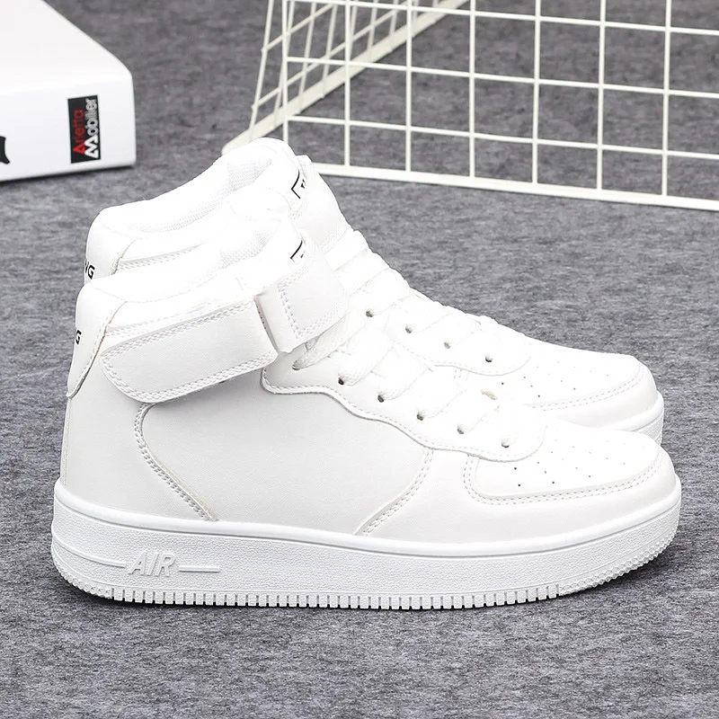 women's high top and inside board shoes new Korean version of fall 2021 versatile breathable Couple's small white | Обувь