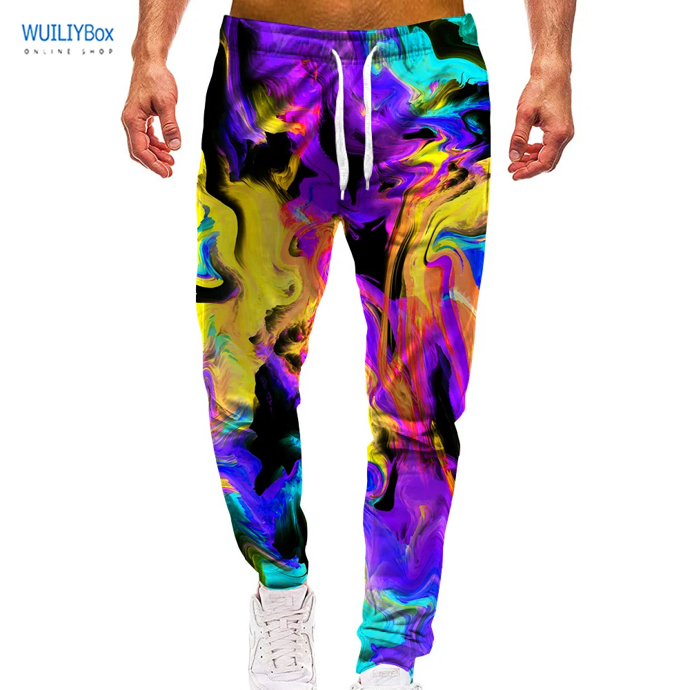 Спортивные брюки-джоггеры унисекс с 3D рисунком модные повседневные брюки