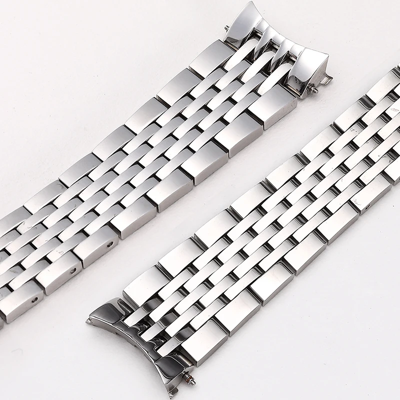19mm Stainless Steel Watch band For Tissot 1853 Le Locle T41 male Watch Strap Bracelet female T006 Watchband Curved End